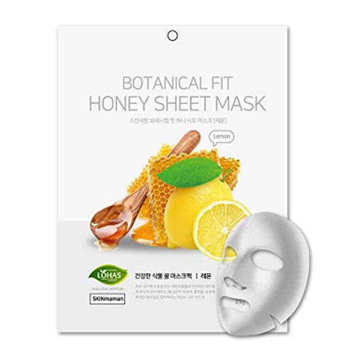 Mascara Facial Coreana Nohj Skin Maman Botanical Fit Honey Sheet Mask Lemon
