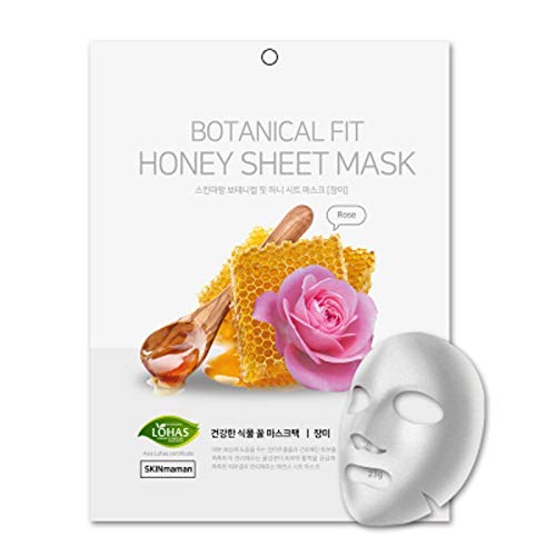 Mascara Facial Coreana Nohj Skin Maman Botanical Fit Honey Sheet Mask Rose