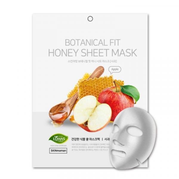 Máscara Facial Coreana Nohj SkinMaman Botanical Fit Honey Sheet Mask Apple