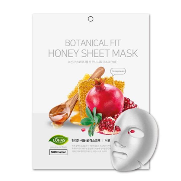 Mascara Facial Coreana Nohj SkinMaman Botanical Fit Honey Sheet Mask Pomegranate