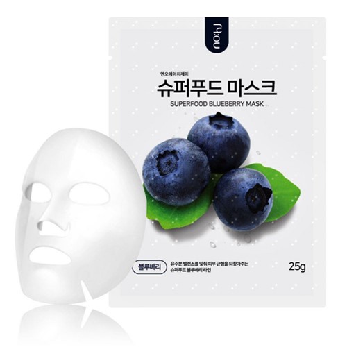Máscara Facial Coreana Nohj Super Food Mask Blueberry 25g