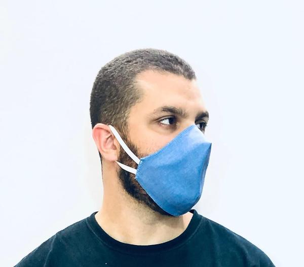 Máscara Facial de Algodão Dupla Proteção Estilo N95 05 Un - Dom