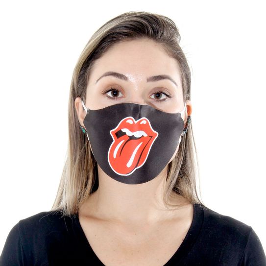 Máscara Facial de Proteção de Rosto Adulto - Unissex - Stones Kiss