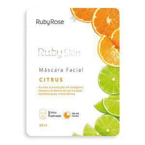 Máscara Facial de Tecido Citrus Skin - Ruby Rose