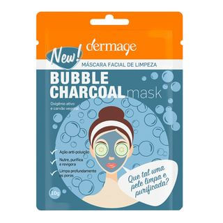 Máscara Facial Dermage Bubble Charcoal Mask 10g