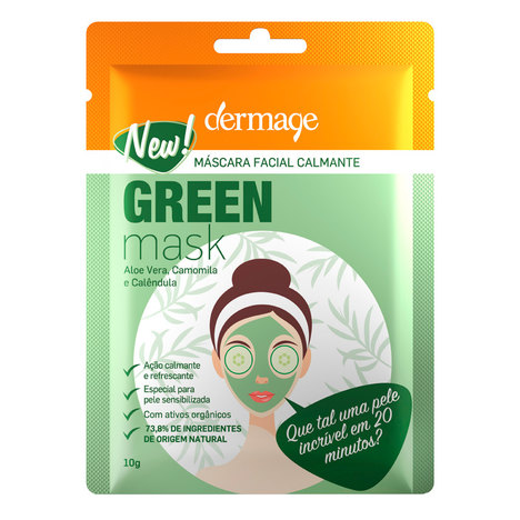 Máscara Facial Dermage Green 10G