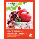Máscara Facial Firmante Sisi - Wizyoung Pomegranate Collagen Essence Mask Pack