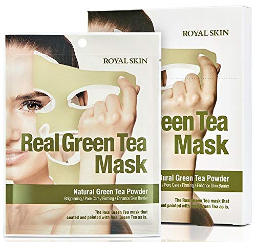 Máscara Facial Hidratante - Royal Skin Real Green Tea Mask