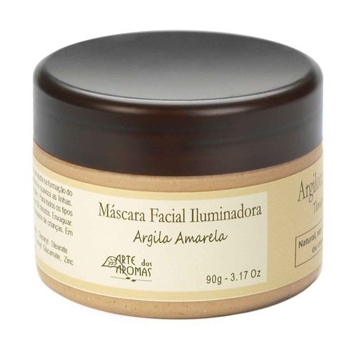 Máscara Facial Iluminadora Argila Amarela Arte dos Aromas - 90g