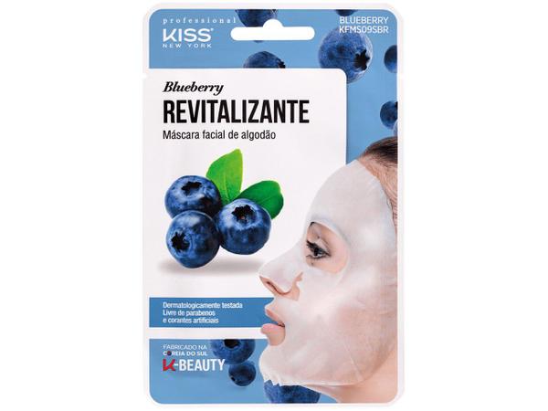 Máscara Facial Kiss New York Professional - Revitalizante Blueberry 20ml