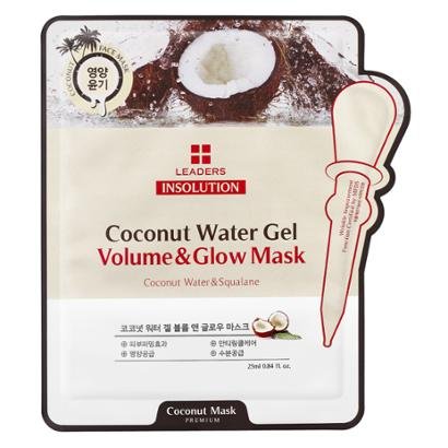 Máscara Facial Leaders - Insolution Coconut Water Gel Volume & Glow 1 Un