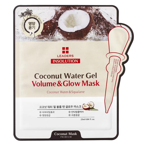 Máscara Facial Leaders - Insolution Coconut Water Gel Volume Glow