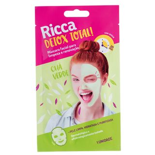 Máscara Facial Limpeza Ricca - Detox Total! 1 Un