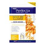 Máscara Facial Perfecta Gold 24K Illuminé SOS com 2 unidades