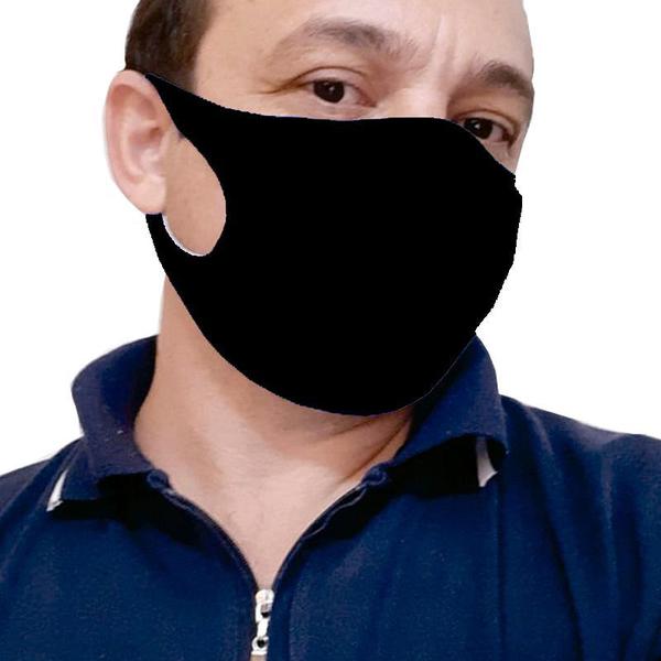 Mascara Facial Poliester Tripla Protecao- Preta Ions de Prata - Saúde