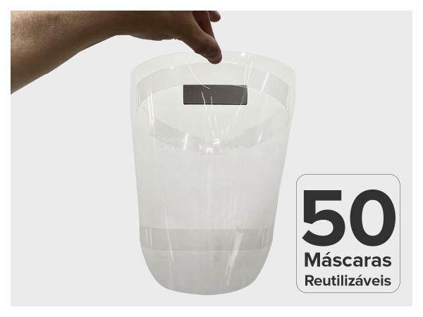 Máscara Facial Protetora Reutilizável Kit com 50 Unidades - Akikola