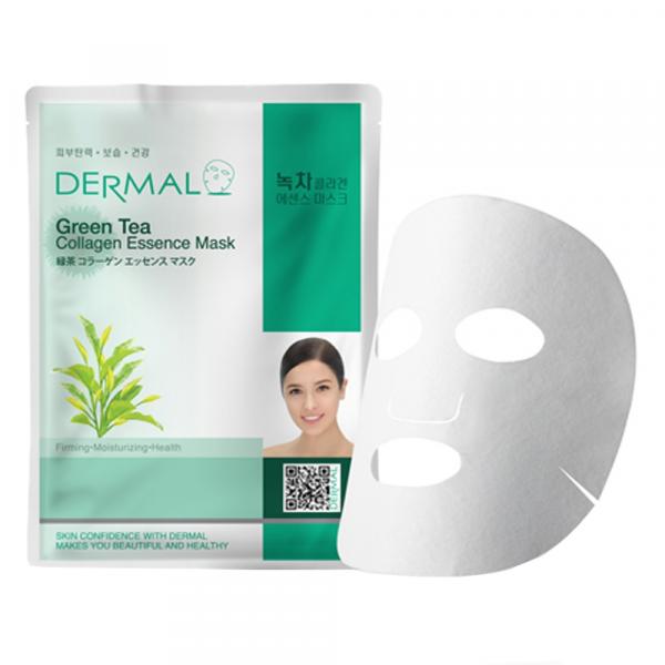 Máscara Facial Refrescante Dermal - Colágeno com Chá Verde