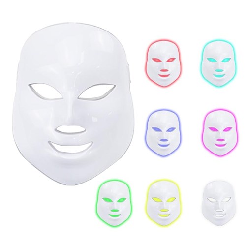 Máscara Facial Rejuvenecedora com 7 Cores de Led.