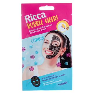 Máscara Facial Ricca - Bubble Help! 1 Un