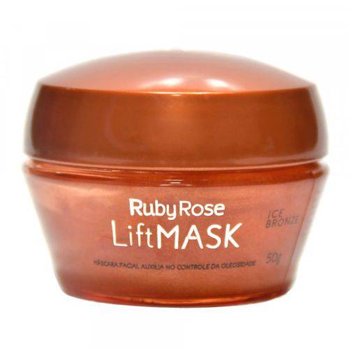 Máscara Facial Ruby Rose Lift Mask Ice Bronze Auxiliar no Controle da Oleosidade Hb403