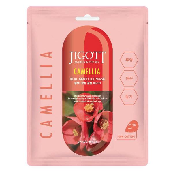 Máscara Facial Sisi Cosméticos -Jigott Camellia Real Ampoule Mask