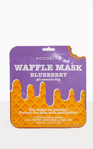 Máscara Facial Waffle Mask Blueberry (contém 4 Unidades) - Kocostar