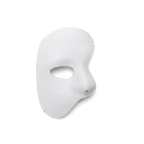 Máscara Fantasma da Ópera - Branca - Plástica - Unidade