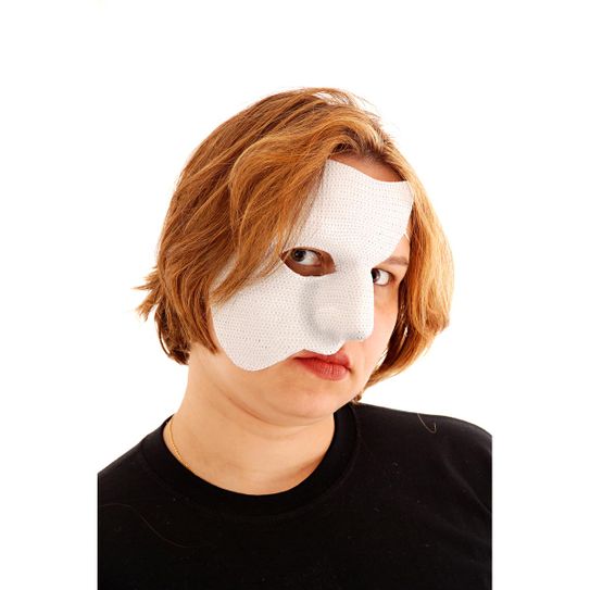 Máscara Fantasma da Opera Branca