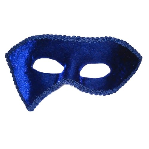 Máscara Flávius - Tecido Veludo - E.v.a. - Azul - Unidade