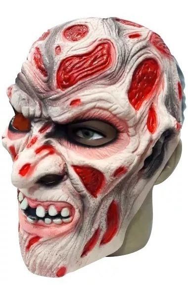 Máscara Freddy Krueger Carnaval Fantasia Cosplay Látex Spook