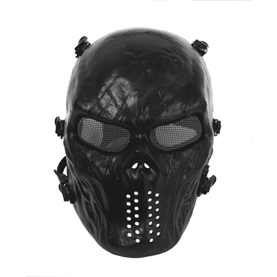 Máscara Full Face para Airsoft FMA Skeleton Of Terror - Preta