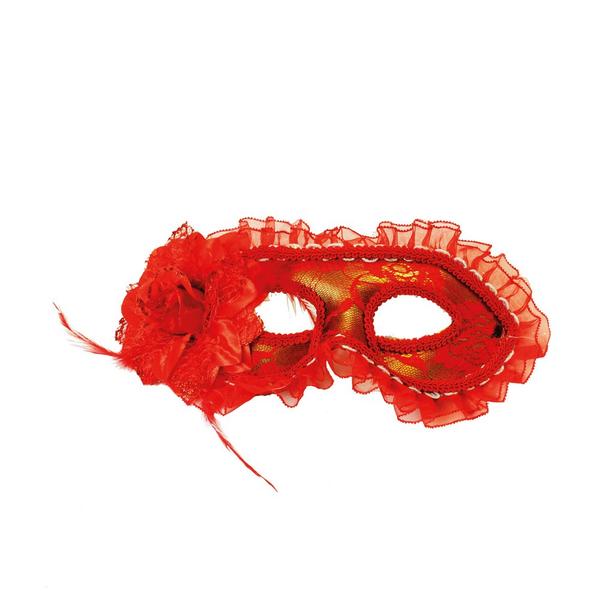 Máscara Gala Vermelho Acessório Carnaval Fantasia - Cromus