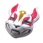 Máscara Game Anime Fox Fortress Noite Papéis de látex Máscara Máscara Halloween Fox