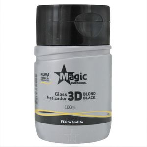 Máscara Gloss Matizador 3D Blond Black 100ml Magic Color