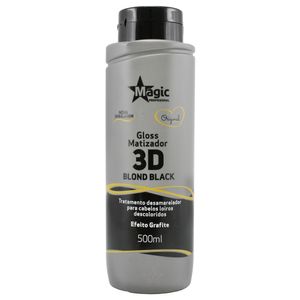 Máscara Gloss Matizador 3D Blond Black 500ml Magic Color