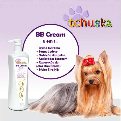 Mascara Hidratacao Cães Tchuska BB Cream 6x1 Danificados 1 Litro