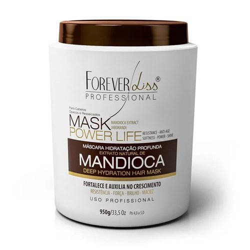 Máscara Hidratante Forever Liss Power Life Mandioca 950G