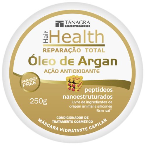 Mascara Hidratante Hair Health Reparação Total Oleo Argan 300g