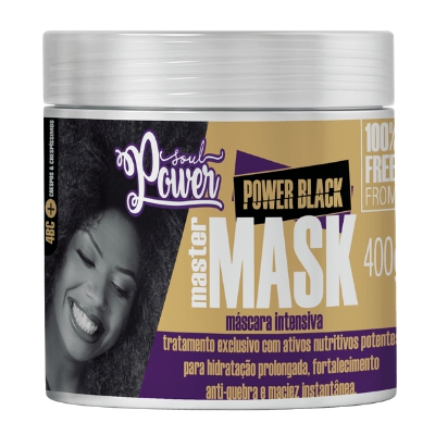 Mascara Intensa Power Black Master Mask 400 Gr - Soul Power