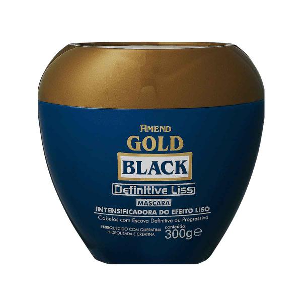 Máscara Intensificadora do Efeito Liso Definitive Liss Gold Black 300g - Amend
