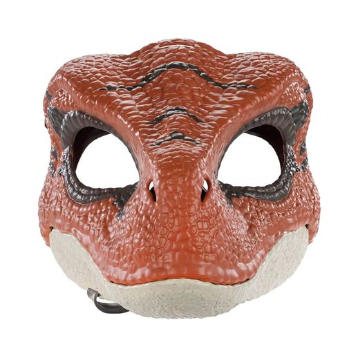 Máscara Jurassic World Velociraptor Marrom - Mattel
