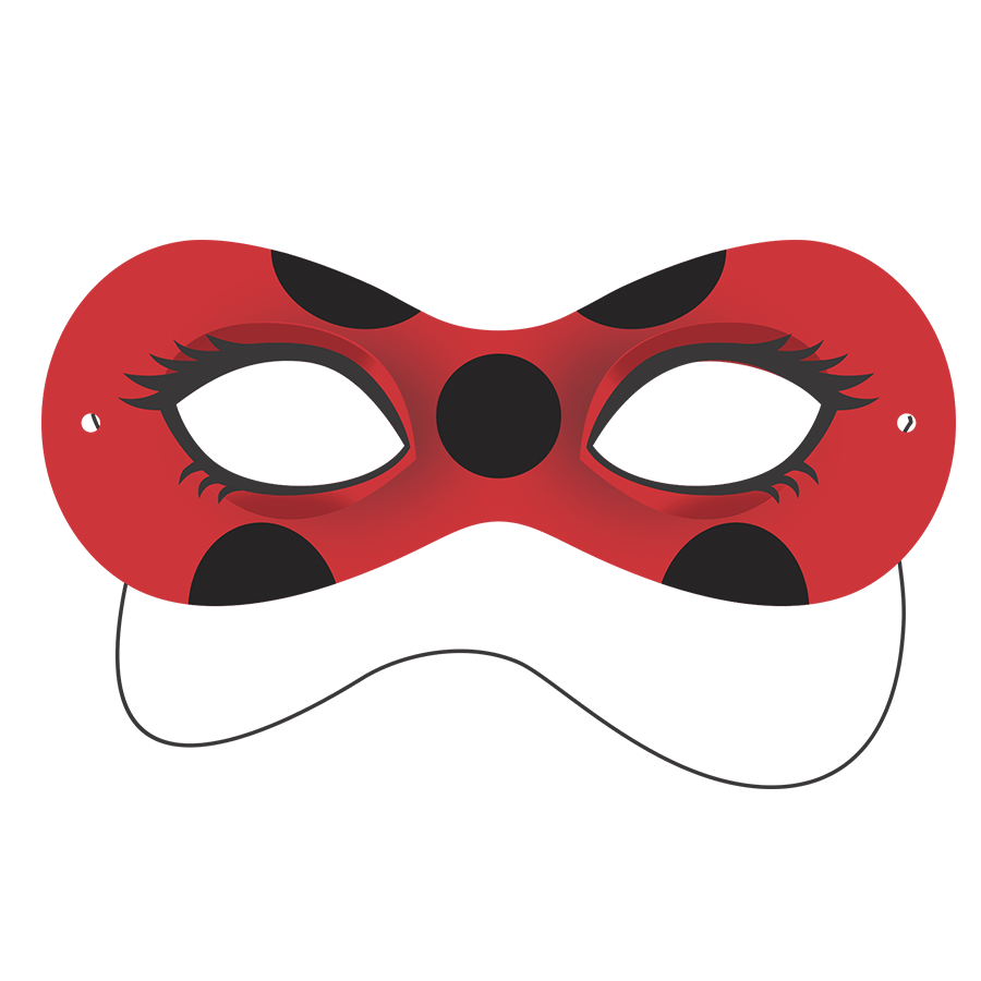 Máscara Ladybug - 01 Unidade