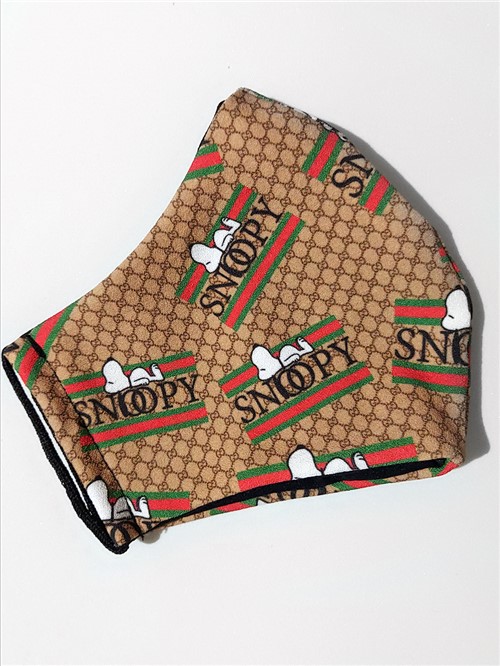 Máscara Lavável de Proteção em Tecido - Snoopy Inspired Gucci