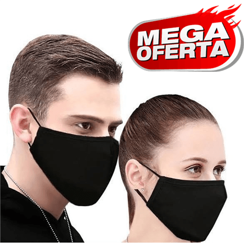 Máscara Lavável Tecido Camada Dupla Proteção