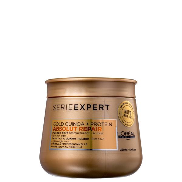 Máscara L'Oréal Professionnel Serie Expert Absolut Repair Gold Quinoa + Protein Golden Capilar 250ml