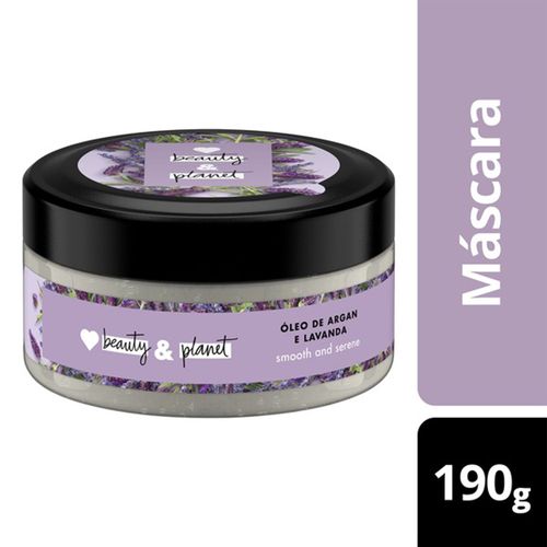 Máscara Love Beauty And Planet Smooth And Serene 190g MASCR CAB LOVE BEAUTY 190G-PT OLEO ARGAN/LAV
