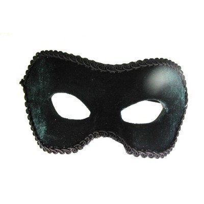 Máscara Lucius - Lisa Tecido Veludo - Verde - Unidade