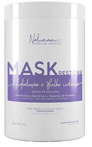 Máscara Mask Restore Hidratação e Brilho Intenso Naturiam 1kg