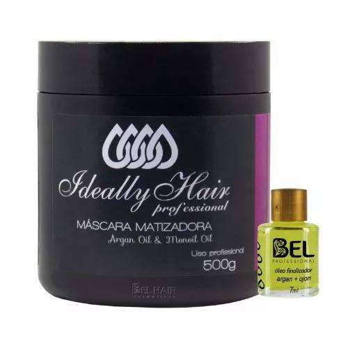 Máscara Matizadora Black Ideally Hair 500g + Oleo Bel
