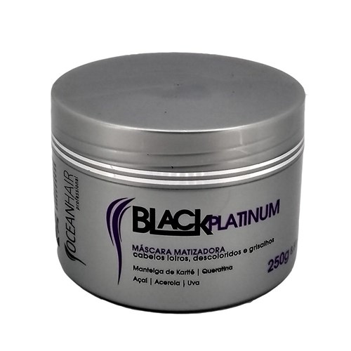 Máscara Matizadora Black Platinum 250G | Ocean Hair